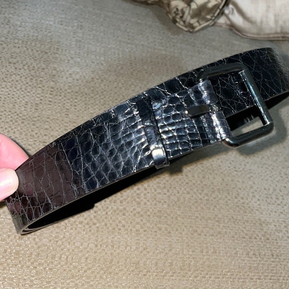 Authentic Gucci crocodile belt (unisex) - Picture 1 of 16